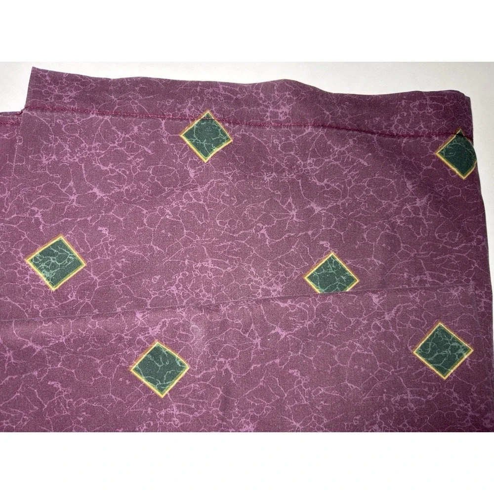 Springmaid Sheet Set Almalfi QUEEN Burgundy Flat‎ Fitted 90s Jewel Tone Rare